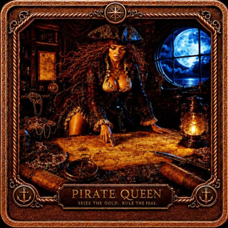 Neu* 5 oz ADVP Kupfer/Copper - PIRATENKÖNIGIN / The PIRATE QUEEN - (Serie) Goldenes Zeitalter der Piraterie - COLOR HIGH RELIEF Proof - Kupferedition - Vorverkauf Presale