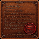 Neu* 5 oz ADVP Kupfer/Copper - PIRATENKÖNIGIN / The PIRATE QUEEN - (Serie) Goldenes Zeitalter der Piraterie - COLOR HIGH RELIEF Proof - Kupferedition - Vorverkauf Presale