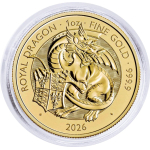 NEU** 1 oz Gold UK 2026 BU - KÖNIGLICHER DRACHE /...