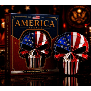 Neu ** 3 oz Kupfer-Copper US-Edition - American WARRIOR THE PUNISHER V2 PUNISHER / SKULL / TOTENSCHÄDEL - Kupfer Color - High relief - Vorverkauf / Presale!