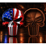 Neu ** 3 oz Kupfer-Copper US-Edition - American WARRIOR THE PUNISHER V2 PUNISHER / SKULL / TOTENSCHÄDEL - Kupfer Color - High relief - Vorverkauf / Presale!