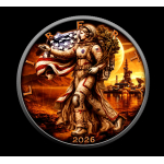 NEU*1 oz Liberty Eagle 2026 Ruthenium - Weltraummission...