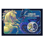 1 oz Australien 2026 OPALITE - DRACHE vs PFERD / DRAGON vs HORSE - Mythen & Legenden - Myth & Legends - Serie Silber Farbig 1AU$