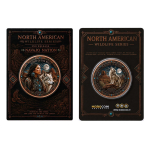 Neue Serie** 1 oz Kupferedition - Weisser Wolf & Navajo Indianerin / SPIRIT of the WOLF - Navajo Nation – North American Wildlife (2) - Copper Color - VORVERKAUF PRESALE 07