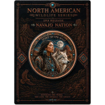 Neue Serie** 1 oz Kupferedition - Weisser Wolf & Navajo Indianerin / SPIRIT of the WOLF - Navajo Nation – North American Wildlife (2) - Copper Color - VORVERKAUF PRESALE 07