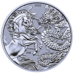 1 oz Australien 2026 BU - DRACHE & PFERD / DRAGON...