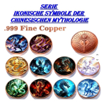 Neue Serie** 1 oz Kupfer-Copper Edition - AZURBLAUER EISDRACHE / The ICE DRAGON - Ikonische Symbole der Altchinesischen Mythologie