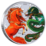 1 oz Silber Australien 2026 BU - DRACHE & PFERD /...