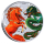 1 oz Silber Australien 2026 BU - DRACHE & PFERD / DRAGON & HORSE - Feuer und Erde / Fire & Earth - farbig -  Serie Mythen & Legenden Ausgabe - Myths & Legends - Coloured
