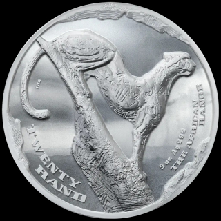 NEU*** 5 oz Silber Cheetah 2026 Künstler Ausgabe - Südafrika - High Relief - Proof