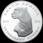 NEU*** 5 oz Silber Cheetah 2026 Künstler Ausgabe - Südafrika - High Relief - Proof
