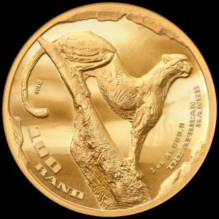 NEU*** 1 oz Gold Cheetah 2026 Künstler Ausgabe - Südafrika - High Relief - Proof