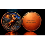LETZTER** 1 kg Kupfer-Copper Edition - Majestätischer Mountain Mustang - Wilder Mustang in den Rocky Mountains - Color Ultra High Relief - Vorverkauf / Presale!