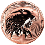 5 x 1 oz *SET* Kupfer Copper USA 2026  Stacker - ADLER / EAGLE - Seeadler / Bald Eagle - Ultra High Relief Konkav/Konvex - Scottsdale Mint
