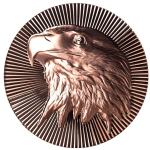 5 x 1 oz *SET* Kupfer Copper USA 2026  Stacker - ADLER / EAGLE - Seeadler / Bald Eagle - Ultra High Relief Konkav/Konvex - Scottsdale Mint