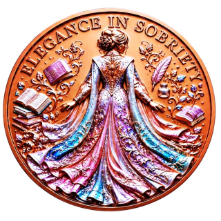 Sonderedition** 1 oz Kupfer-Copper - LADY ELEGANCE - Wunderschöne Frau in Anmut & Würde
