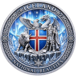 Letzte zum Sonderpreis ** 1 oz Kupferedition - Island - Nationale Schönheiten / National Beauties - Copper Color - VORVERKAUF PRESALE