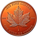 NEU** 1 oz ADVP Kupfer-Copper Edition - MAPLE LEAF Kanada