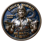 auf Lager 25 g Bimetall Color Proof - CHUCK NORRIS...