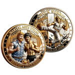 27 g Bimetall Color Proof - CHUCK NORRIS & BRUCE LEE   Superstars - Kung Fu Legenden - Martial Arts