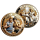 27 g Bimetall Color Proof - CHUCK NORRIS & BRUCE LEE   Superstars - Kung Fu Legenden - Martial Arts