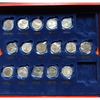 20 x 2 Euro Set 2009 - 10 Jahre WWU - 16 Länder + 2 Euro 10 Jahre WWW 2009 Zypern Proof