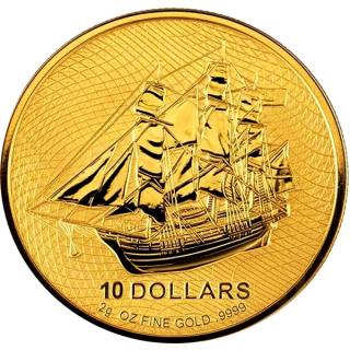 2 g Gold Cook Islands BOUNTY 2026 BU $10
