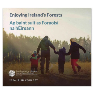 Irland 3,88 Euro KMS 2026 Euro - Kursmünzensatz Irland - Enjoying Irelands Forests Wälder