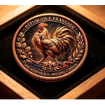 NEU** 1 oz ADVP Kupfer-Copper Edition - MARIANNE & GALLISCHER HAHN / Frankreich - Nationales Wahrzeichen & Symbole