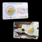 2 Euro Belgien 2026 - 100 Jahre NMBS Belgische Eisenbahnen - Coincard - Flämisch