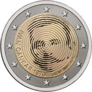 Slowenien 2 Euro 150. Geburtstag von Ivan Cankar  2026