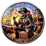 27 g Bimetall Color Proof - OLD BASTARDS - PIRAT - 100 %...