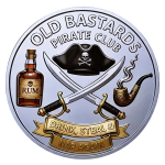 27 g Bimetall Color Proof - OLD BASTARDS - PIRAT - 100 %...