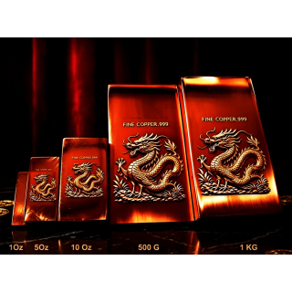 Neu* 69 oz Kupfer-Copper Edition Barren - DRACHE / DRAGON -  Kupferbarren - Vorverkauf / Presale!