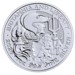 Neu* 1 oz BRITANNIA & LIBERTY 2026 BU - UK Großbritannien silber - Respekt & Harmonie der USA & United Kingdom - Bullionmünze der Royal Mint UK + US Mint