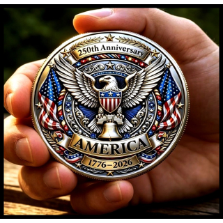 NEU** 5 oz Kupfer-Copper Edition - BALD EAGLE & LIBERTY 250 Jahre Amerika 1776 - 2026 - Unabhängigkeit - Lady Liberty / Liberty Bell / Bald Eagle - Celebrating Freedom & Unity