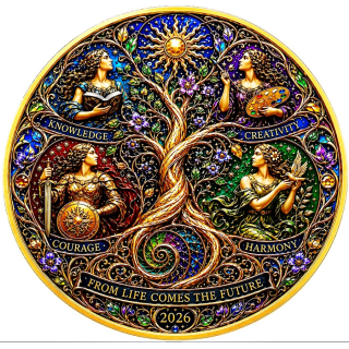 Neu* 10 oz Kupfer-Copper Edition 3-D Effekt - Von der ERDE zu den STERNEN Die Zukunft gestalten -  Wachstum, Weisheit, Vorstellungskraft, Harmonie, Mut und Frieden - Kupfer Color High relief - Vorverkauf / Presale!