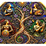 Neu* 10 oz Kupfer-Copper Edition 3-D Effekt - Von der ERDE zu den STERNEN Die Zukunft gestalten -  Wachstum, Weisheit, Vorstellungskraft, Harmonie, Mut und Frieden - Kupfer Color High relief - Vorverkauf / Presale!