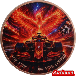 ab Lager** 5 oz ADVP Kupfer-Copper Top-Edition - Cyber City NIGHT RACE (2) - Futuristische Technik & Mythologie - Echtbilder Real Photos