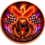 Neu ** 5 oz ADVP Kupfer-Copper Top-Edition - Cyber City NIGHT RACE (2) - Futuristische Technik & Mythologie- Vorverkauf / Presale!