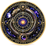 TOP*EDITION** 1 kg Kupfer-Copper Edition - Drache / Dragon Wächter des Universums - Cosmic Guardian - 3-Dimensionale Optik / 12,4 cm Durchmesser > Vorverkauf / Presale!