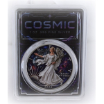 ab Lager Echtbilder* 1 oz American Eagle 2026 - Die KOSMISCHE FREIHEITSGÖTTIN / The Space Liberty - Wiedergeboren in der Kosmischen Zukunft - Cosmic Edition - Infinity Edition - silber Color Doppelmotiv