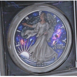 ab Lager Echtbilder* 1 oz American Eagle 2026 - Die KOSMISCHE FREIHEITSGÖTTIN / The Space Liberty - Wiedergeboren in der Kosmischen Zukunft - Cosmic Edition - Infinity Edition - silber Color Doppelmotiv