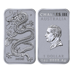 Neu ** 1 oz Australien 2026 BU - DRACHE RECTANGULAR...