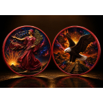 NEU** 1 oz American Liberty Eagle 2026 - Der Maya-TEMPEL der Freiheitsgöttin / Temple of Liberty - Infinity Edition - silber Color Doppelmotiv