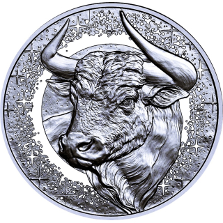Österreich 20 Euro Silber 2026 Proof - STIER mit Bernstein-Edelstein - Neue Serie Sternenbilder