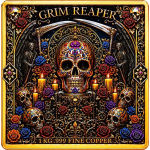 1 kg Kupfer-Copper Edition - GRIM REAPER / SENSENMANN DIA...