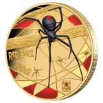 1 oz Gold Niue 2026 Proof PRIVY MARK - 20 Jahre RED BACK SPIDER / ROTRÜCKENSPINNE - 20th Anniversary - gold  color 100 $