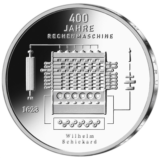 Deutschland 20 Euro 2023 Proof - 400 Jahre Rechenmaschine von Schickard