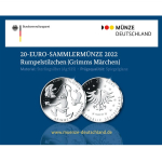 Deutschland 20 Euro 2022 Proof - Rumpelstilzchen - Grimms Märchen